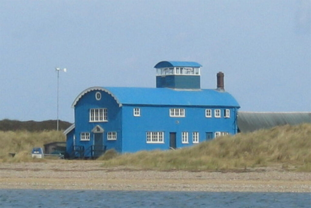 Blakeney Lifeboat House from the water - photo credit Carol