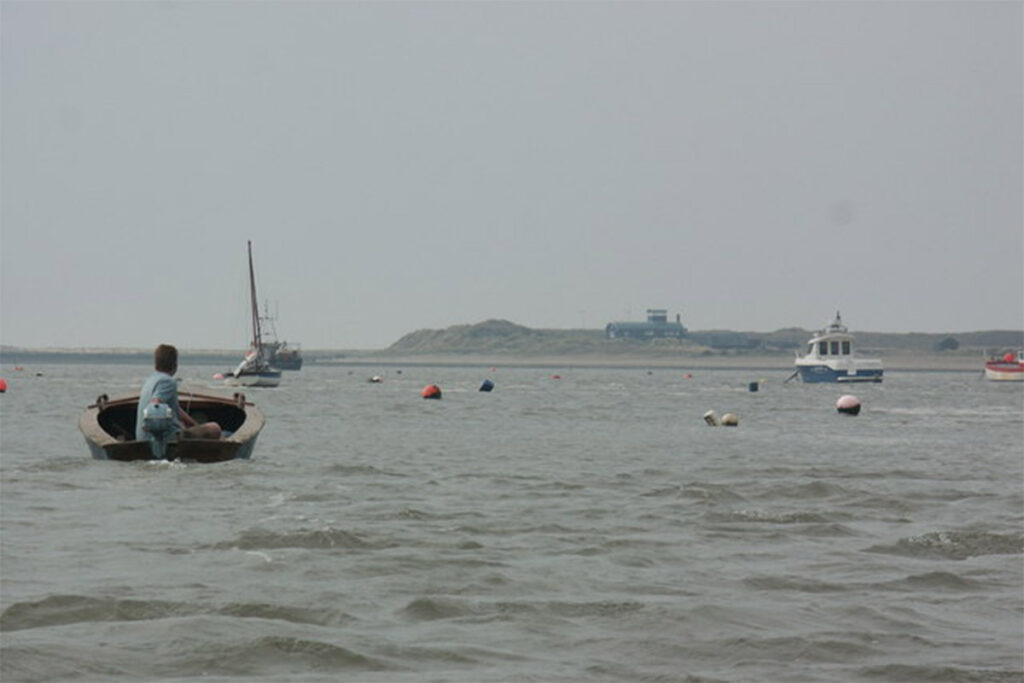 The lifeboat house from a distance - Stuart Shepherd