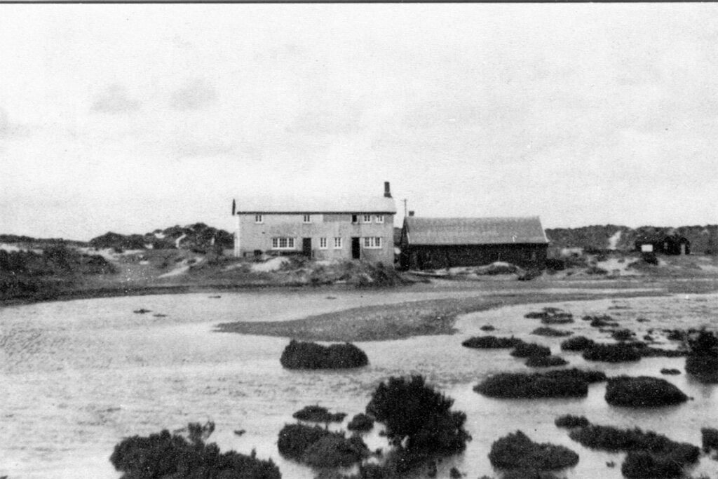The 1838 lifeboat house at Blakeney Point
